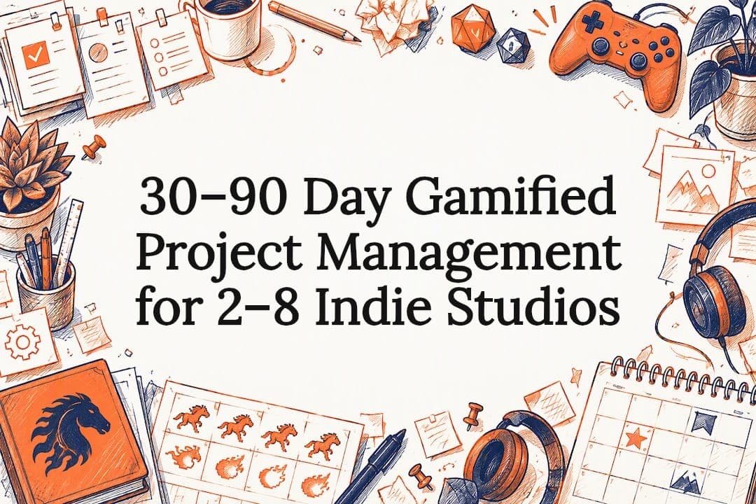 30–90 Day Gamified Project Management for 2–8 Indie Studios